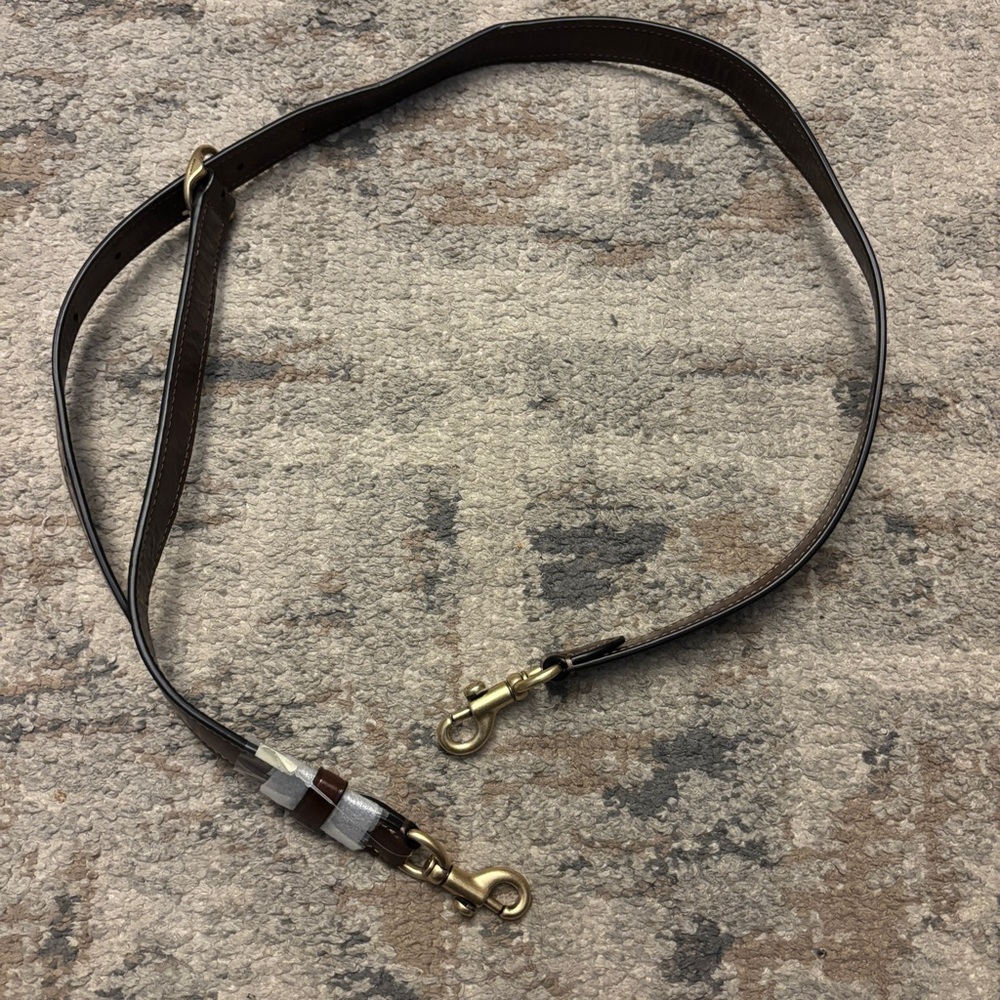 COACH Brown and Gold Adjustable Strap NWT